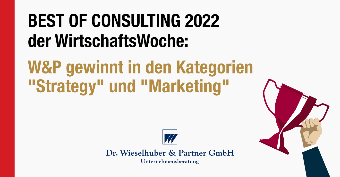 W&P • WirtschaftsWoche „Best of Consulting“: W&P gewinnt in den Kategorien  „Strategy“ und „Marketing“